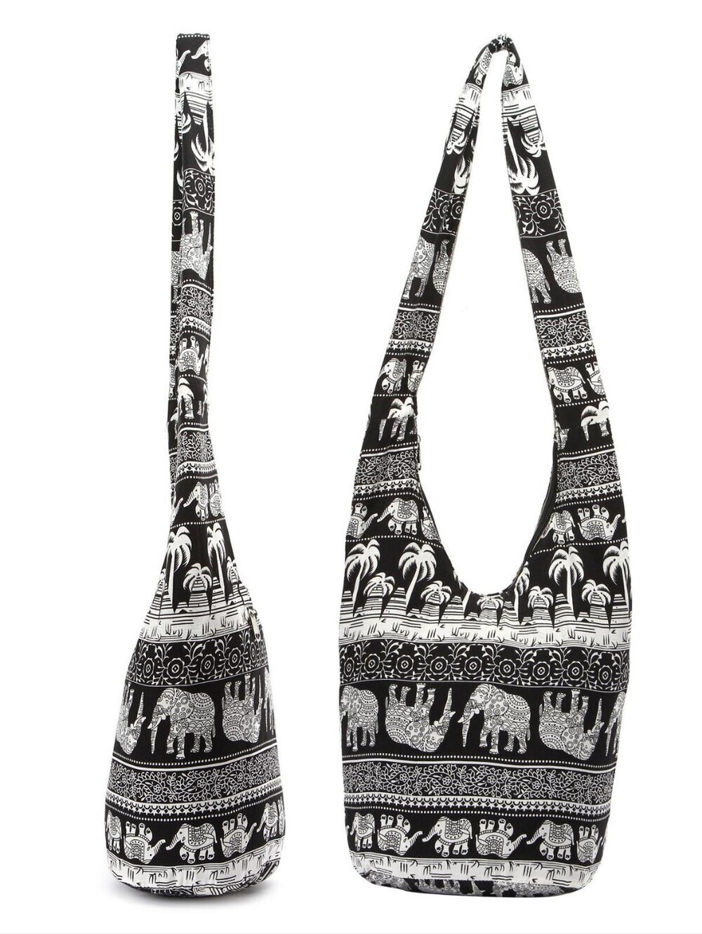 Bohemian Hippie Bag  Elephant Pattern Sling Bag - Women